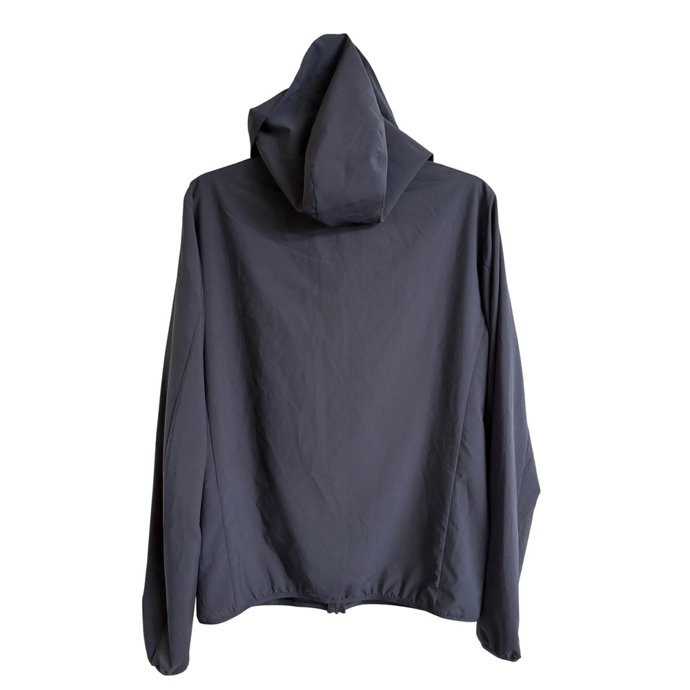 Uniqlo Mens Pocketable Parka Black Lightweight Hooded Windbreaker Jacket S - Picture 2 of 8